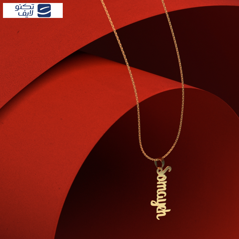 گردنبند طلا 18 عیار زنانه مدوپد مدل somayeh