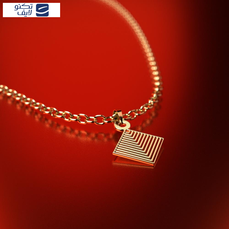 آویز گردنبند طلا 18 عیار زنانه مدوپد مدل لوزی کد PA1-14523