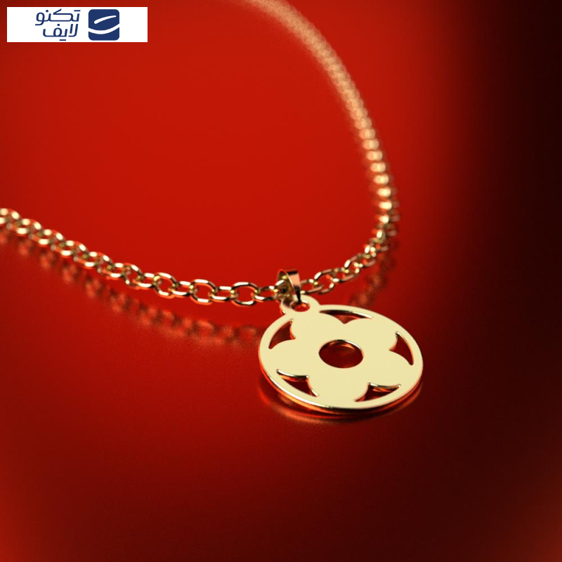 آویز گردنبند طلا 18 عیار زنانه مدوپد مدل گل کد PA1-11010