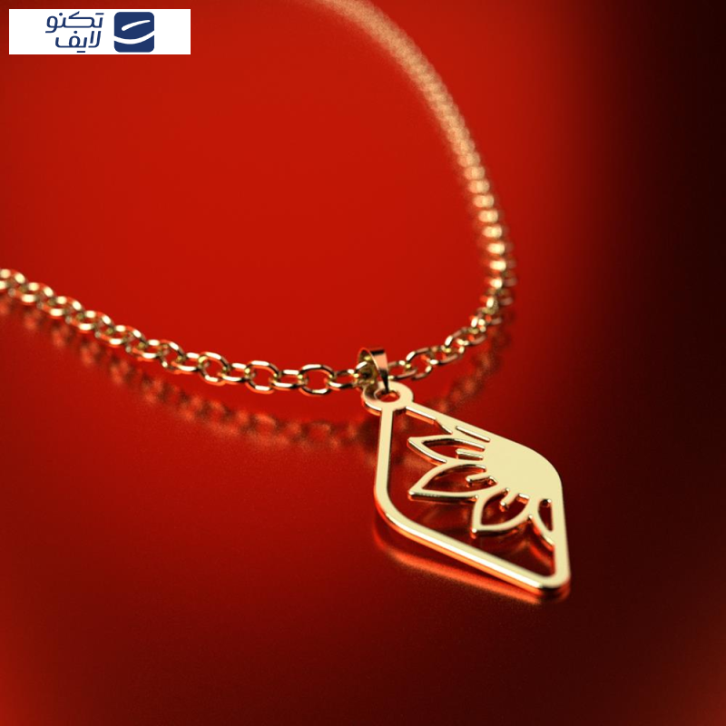 آویز گردنبند طلا 18 عیار زنانه مدوپد مدل گل کد PA1-14952