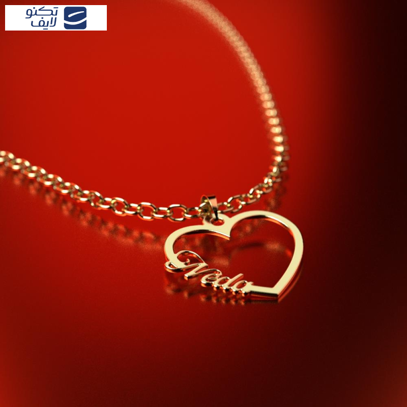 آویز گردنبند طلا 18 عیار زنانه مدوپد مدل اسم ندا neda کد PB1-10524