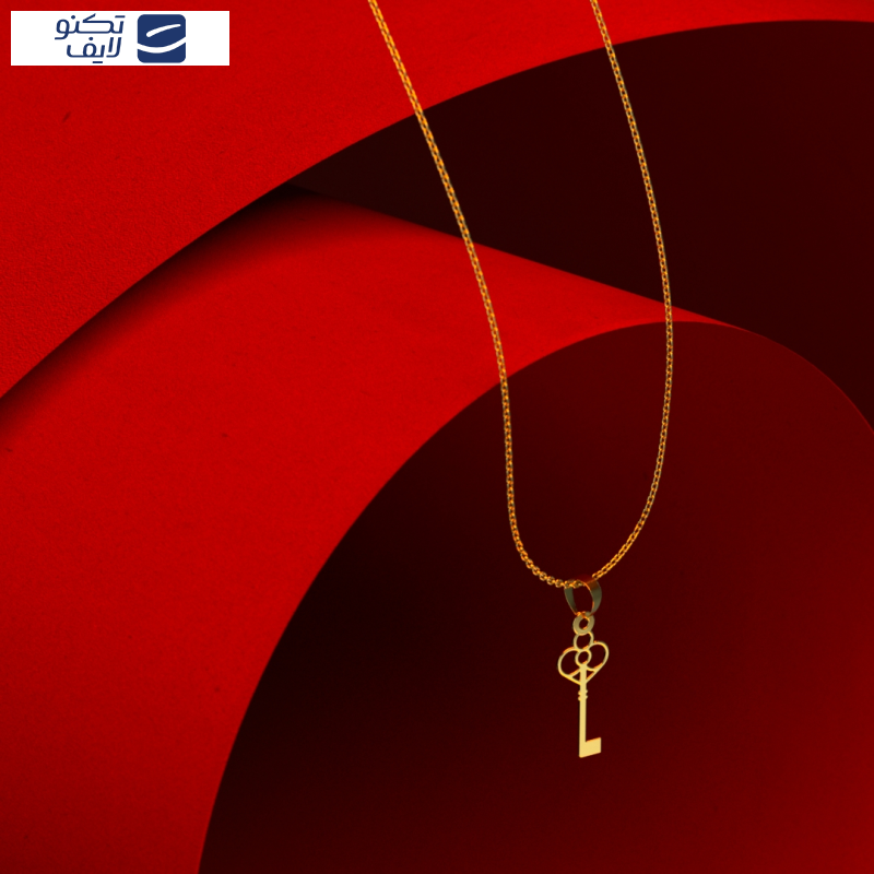 گردنبند طلا 18 عیار زنانه مدوپد مدل کلید کد F3-1-1091