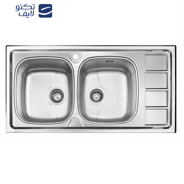 سینک ظرفشویی اخوان مدل 164SP توکار  سینک ظرفشویی اخوان مدل 164SP توکار