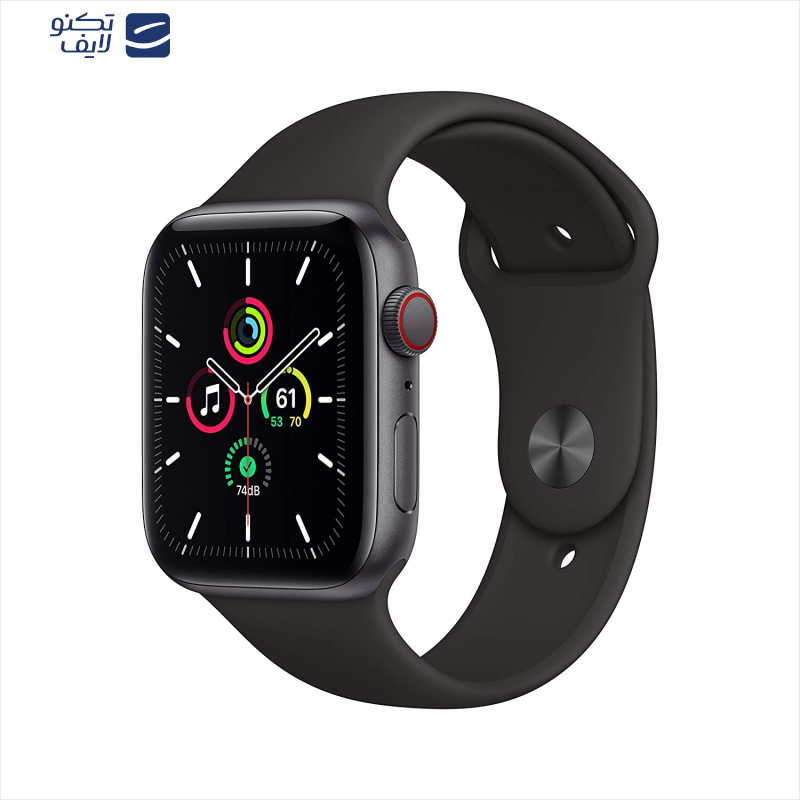 ساعت هوشمند اپل واچ سری SE مدل 44mm Aluminum Case with Sport silicone Band ساعت هوشمند اپل واچ سری SE مدل 44mm Aluminum Case with Sport silicone Band