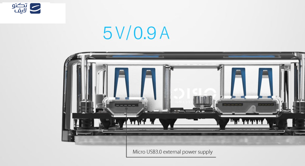 هاب USB 3.0 چهار پورت اوریکو مدل MH4U-U3