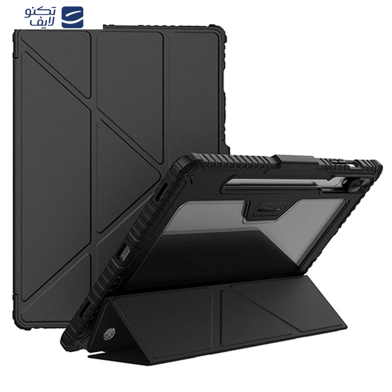 کیف کلاسوری نیلکین مدل Camshield Bumper Flip Folding مناسب برای تبلت سامسونگ Galaxy Tab S10 Plus/S9 Plus کیف کلاسوری نیلکین مدل Camshield Bumper Flip Folding مناسب برای تبلت سامسونگ Galaxy Tab S10 Plus/S9 Plus