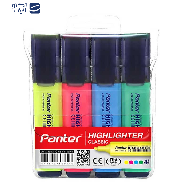 ماژیک علامت گذار پنتر مدل CH511-WP4 بسته 4 عددی