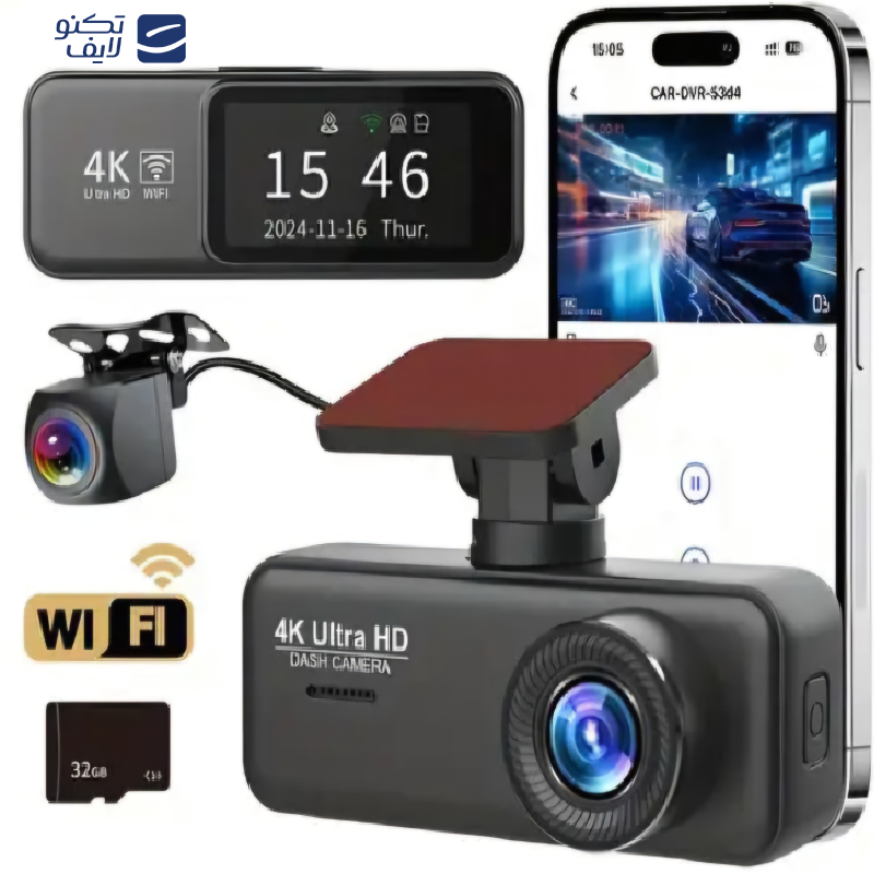 دوربین ثبت وقایع خودرو مدل ULTRA-4k-WiFi دوربین ثبت وقایع خودرو مدل ULTRA-4k-WiFi