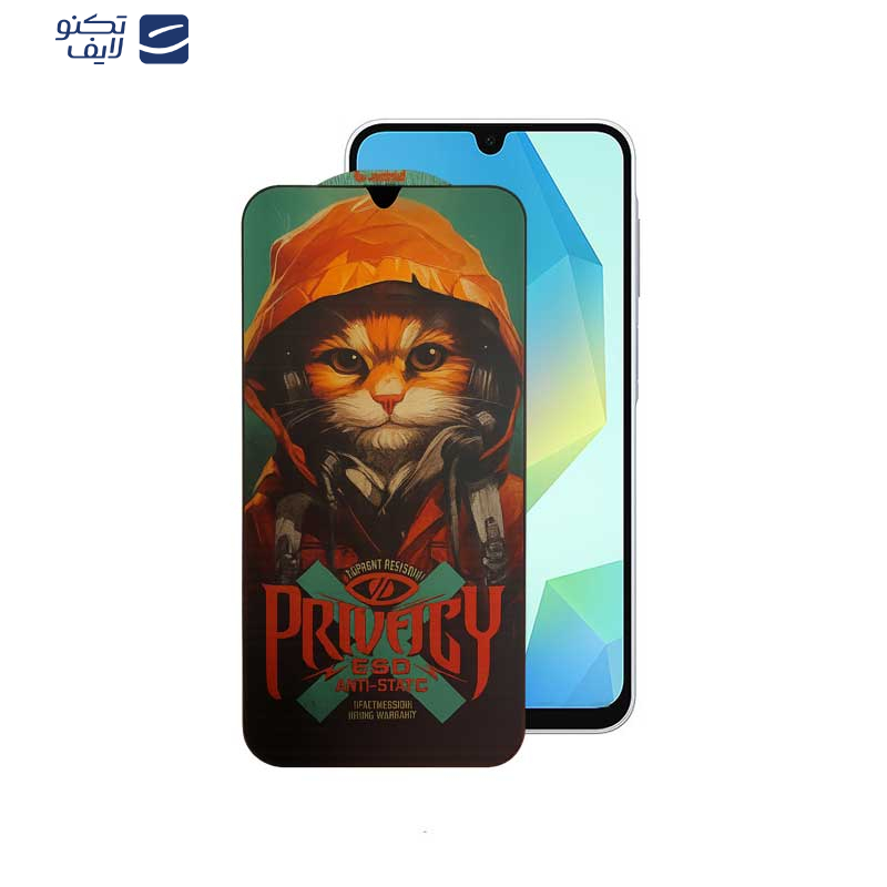 محافظ صفحه نمایش حریم شخصی اپیکوی مدل Privacy Hoodie Cat مناسب برای گوشی موبایل سامسونگ Galaxy A26/A16