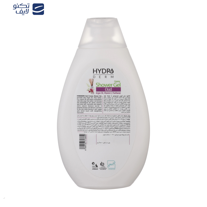ژل شستشو بدن هیدرودرم مدل Oud مناسب انواع پوست حجم 500 میلی لیتر ژل شستشو بدن هیدرودرم مدل Oud مناسب انواع پوست حجم 500 میلی لیتر