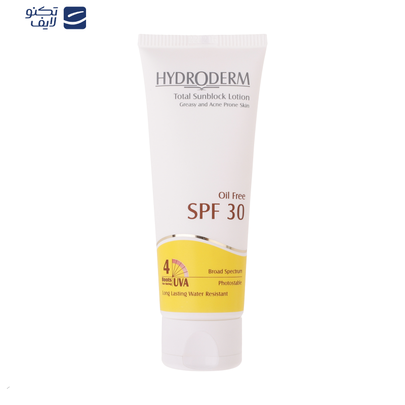 لوسیون ضدآفتاب هیدرودرم سری فاقد چربی SPF30، حجم 75 میلیلیتر لوسیون ضدآفتاب هیدرودرم سری فاقد چربی SPF30، حجم 75 میلیلیتر