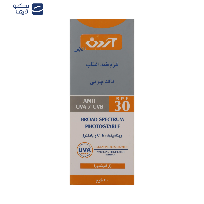 کرم ضدآفتاب آقایان آردن SPF30 وزن 60 گرم کرم ضدآفتاب آقایان آردن SPF30 وزن 60 گرم
