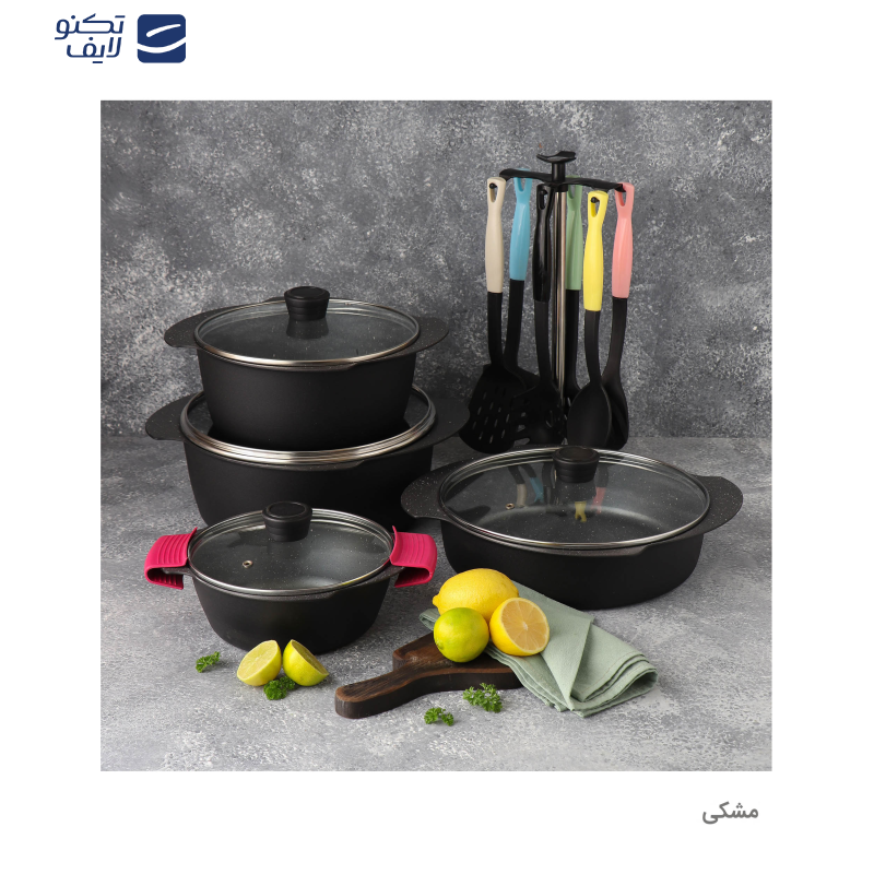 سرویس پخت و پز 17 پارچه تکنو مدل پروانه سرویس پخت و پز 17 پارچه تکنو مدل پروانه