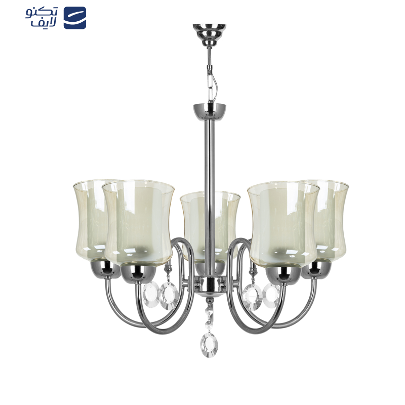 لوستر آویز پنج شعله چشمه نور کد 811/5  لوستر آویز پنج شعله چشمه نور کد 811/5