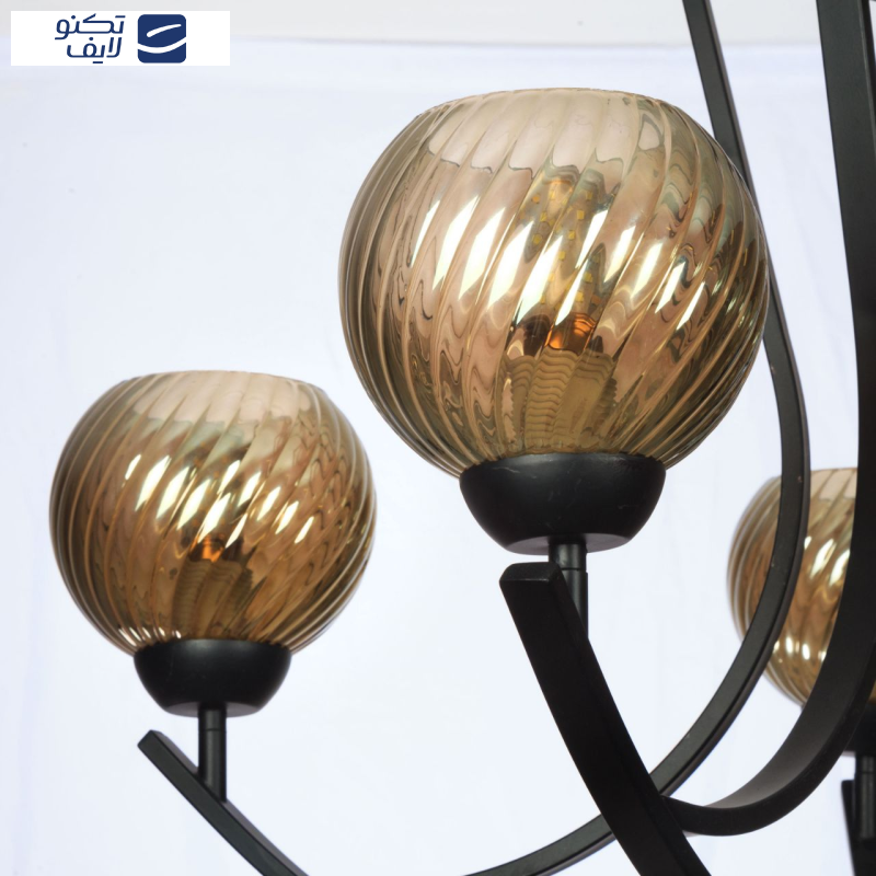 لوستر 5 شعله چشمه نور کد 2618/5BK لوستر 5 شعله چشمه نور کد 2618/5BK