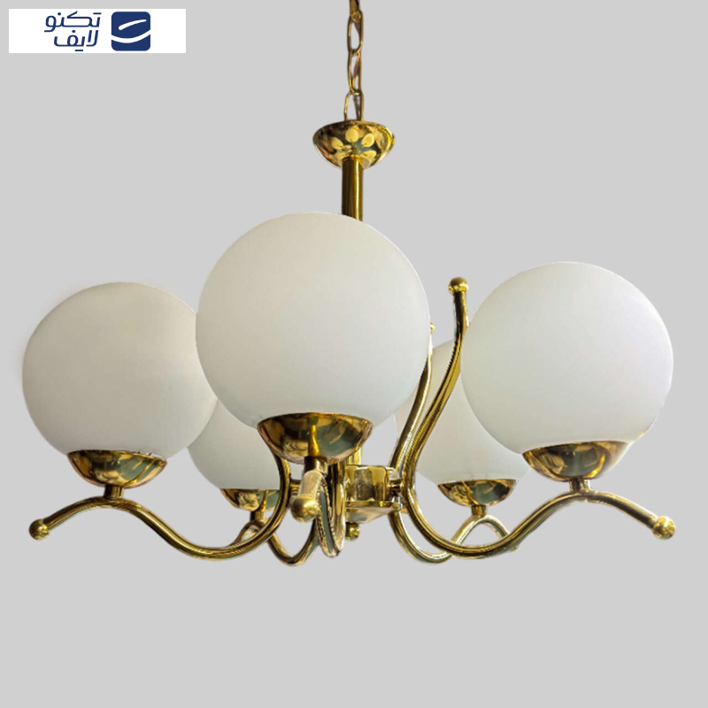 لوستر 5 شعله چشمه نور کد 8995