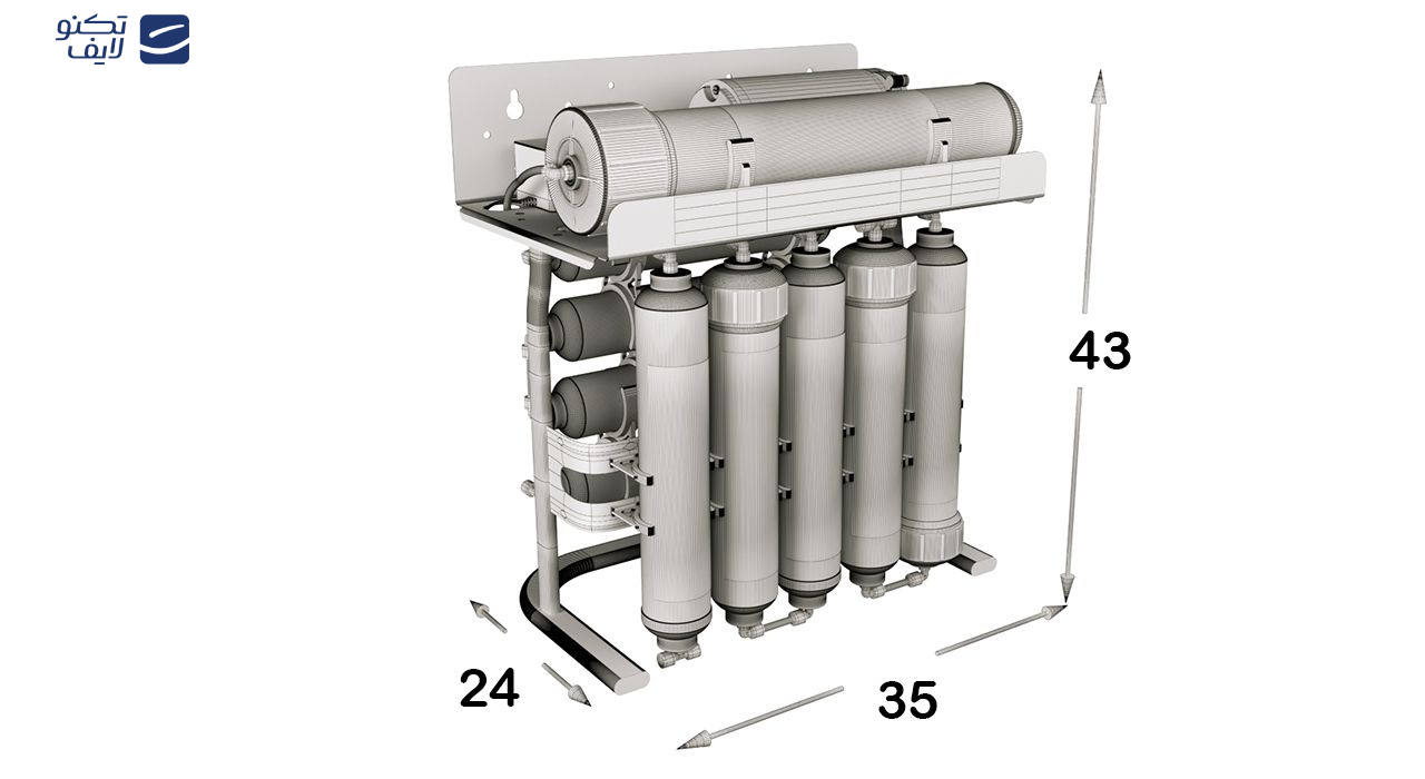 دستگاه تصفیه کننده آب خانگی اس اس وی مدل PureLine X1000 دستگاه تصفیه کننده آب خانگی اس اس وی مدل PureLine X1000