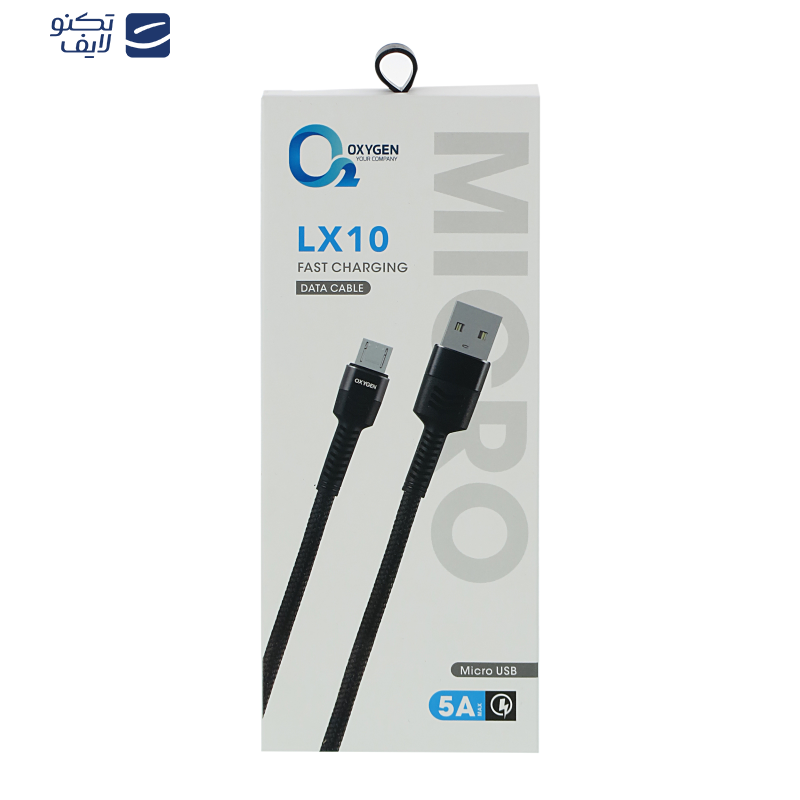کابل تبدیل USB به MicroUSB اکسیژن مدل LX10 طول 1 متر کابل تبدیل USB به MicroUSB اکسیژن مدل LX10 طول 1 متر