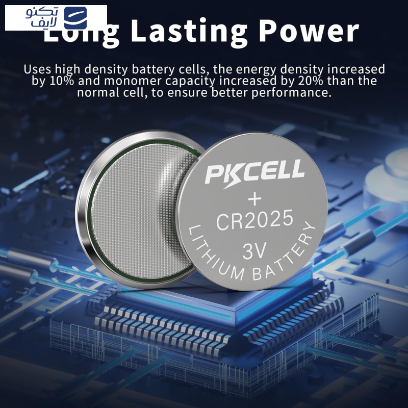 باتری سکه ای پی‌کی سل مدل CR2025 3V Lithium Manganese بسته 2 عددی