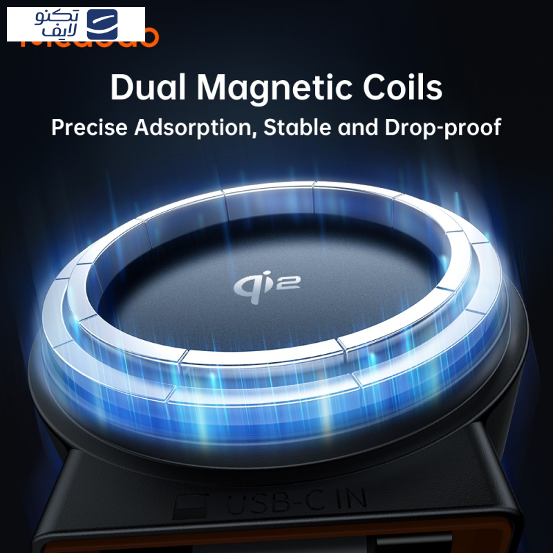 پایه نگهدارنده و شارژر بی سیم گوشی موبایل مک دودو مدل CH-009 پایه نگهدارنده و شارژر بی سیم گوشی موبایل مک دودو مدل CH-009