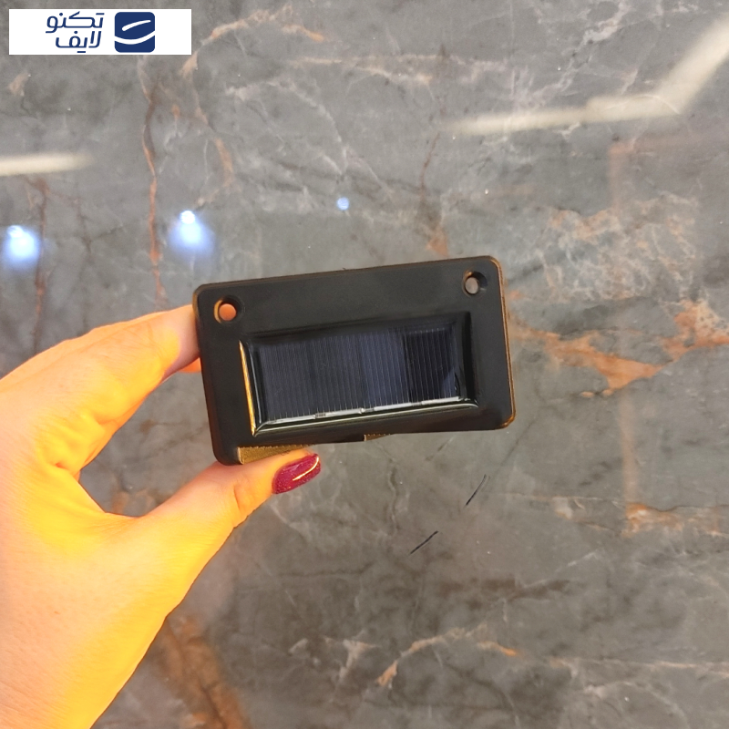 چراغ پارکی خورشیدی  طرح لب پله ای مدل SOLAR DECK LIGHTS مجموعه 12 عددی