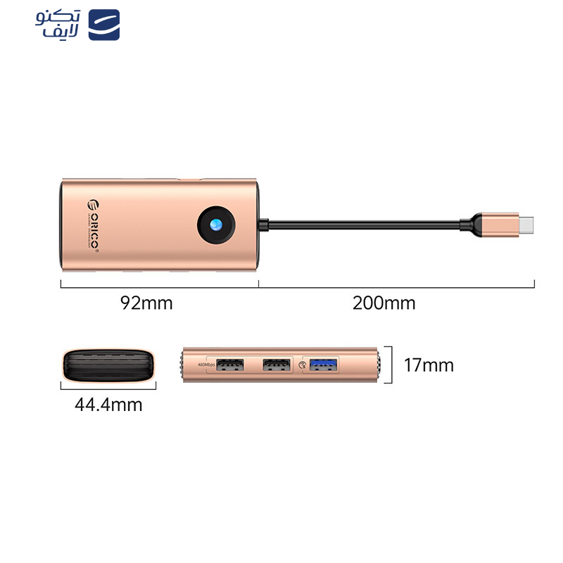 هاب 5 پورت USB-C اوریکو مدل PW11-5P هاب 5 پورت USB-C اوریکو مدل PW11-5P