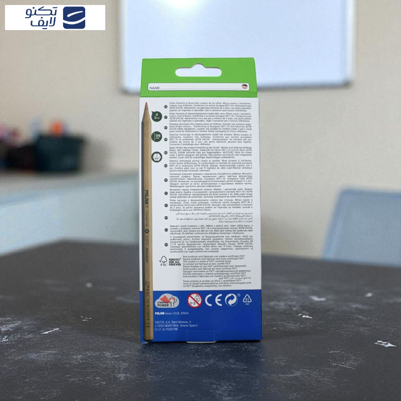 مداد رنگی 12 رنگ میلان مدل درختی مداد رنگی 12 رنگ میلان مدل درختی