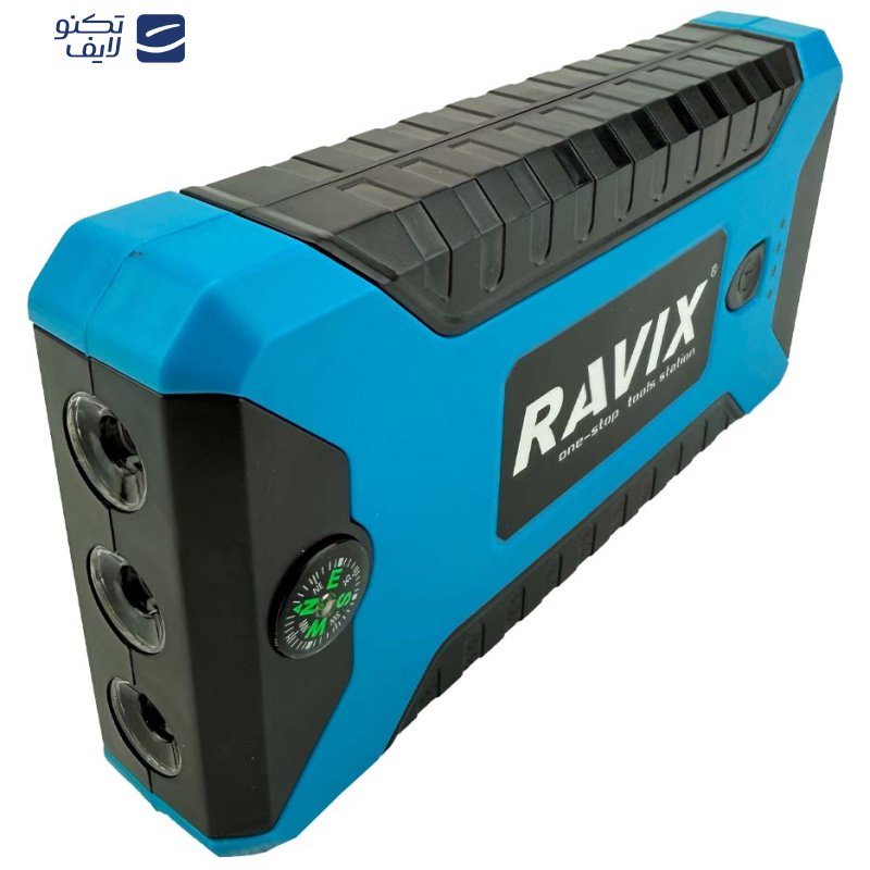 جامپ استارتر و کمپرسور فندکی راویکس مدل RX-J29B مجموعه 7 عددی