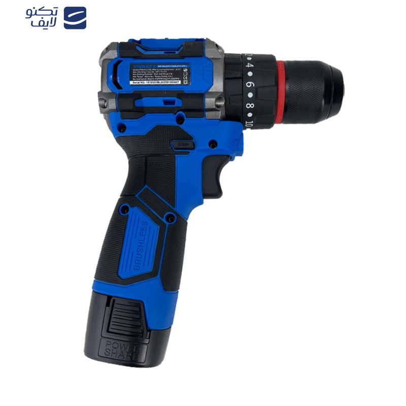 دریل شارژی 16/8 ولت براشلس ویوارکس مدل VR1610V-21BL دریل شارژی 16/8 ولت براشلس ویوارکس مدل VR1610V-21BL