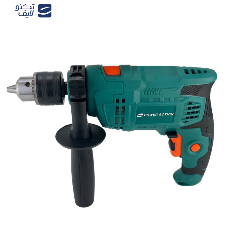 دریل چکشی 750 وات 13 میلیمتری پاوراکشن مدل ID750 دریل چکشی 750 وات 13 میلیمتری پاوراکشن مدل ID750