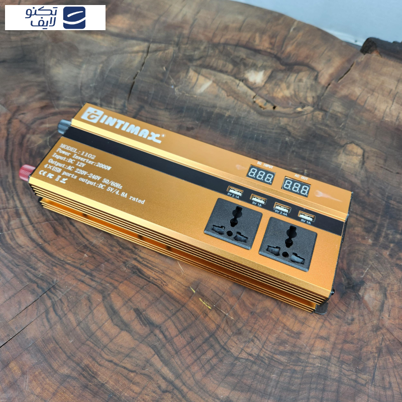 مبدل برق خودرو اینتیمکث  کد 100217  ظرفیت 2000 وات