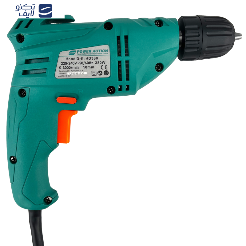 دریل پیچ گوشتی برقی پاور اکشن مدل HD 380 دریل پیچ گوشتی برقی پاور اکشن مدل HD 380