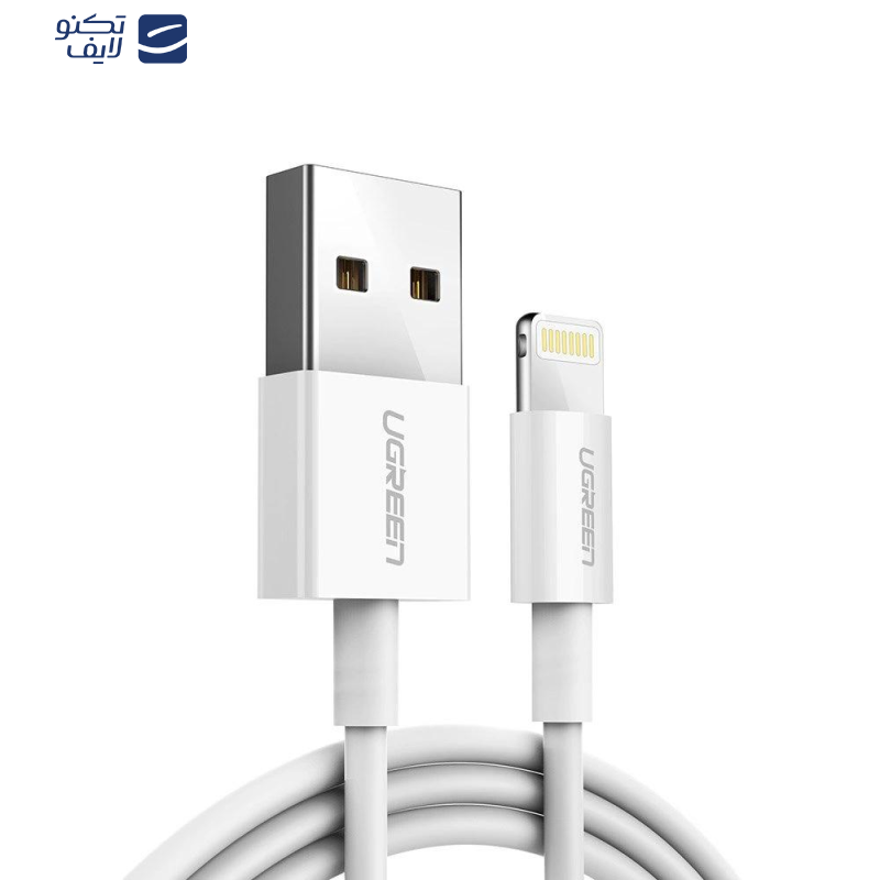 کابل تبدیل USB به لایتنینگ یوگرین مدل US155 طول 2 متر کابل تبدیل USB به لایتنینگ یوگرین مدل US155 طول 2 متر
