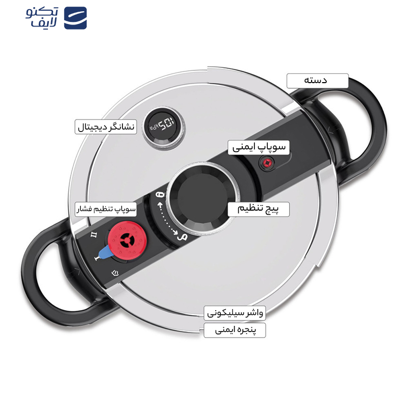 زودپز دوقلو بیسمارک مدل BM2247 گنجایش 7 و 4 لیتر زودپز دوقلو بیسمارک مدل BM2247 گنجایش 7 و 4 لیتر