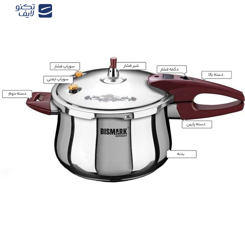 زودپز بیسمارک مدل BM2275 گنجایش 5.5 لیتر زودپز بیسمارک مدل BM2275 گنجایش 5.5 لیتر