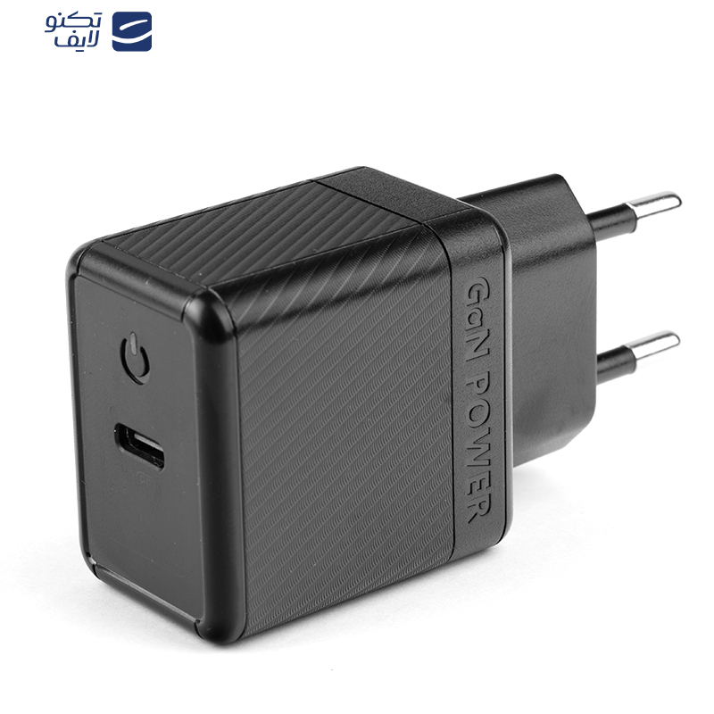 شارژر دیواری 35 وات هیسکا مدل H-119GAN به همراه کابل تبدیل USB-C