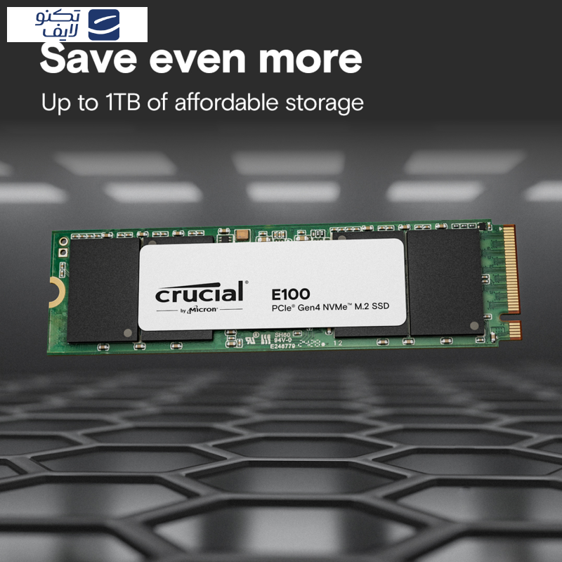 اس اس دی اینترنال PCIe 4.0 کروشیال مدل E100 Gen4 ظرفیت یک ترابایت اس اس دی اینترنال PCIe 4.0 کروشیال مدل E100 Gen4 ظرفیت یک ترابایت