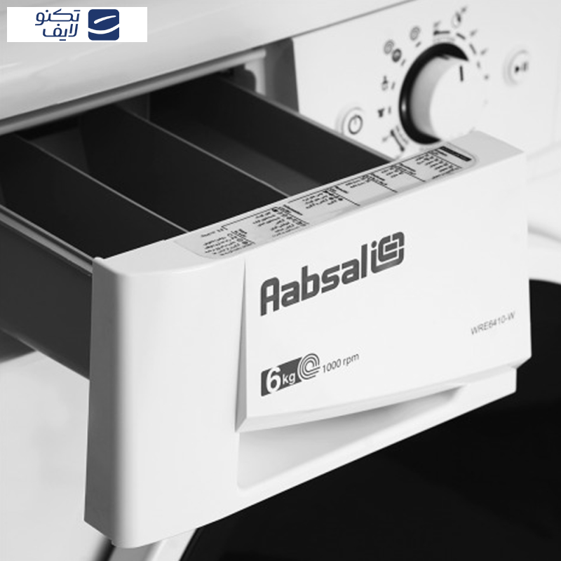 ماشین لباسشویی 6 کیلوگرم اتوماتیک آبسال مدل WRE6410-W ماشین لباسشویی 6 کیلوگرم اتوماتیک آبسال مدل WRE6410-W