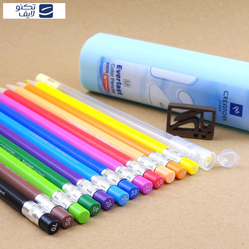 مداد رنگی 12 رنگ کریتورز کلاس مدل اتودی کد CP-26-12 مداد رنگی 12 رنگ کریتورز کلاس مدل اتودی کد CP-26-12
