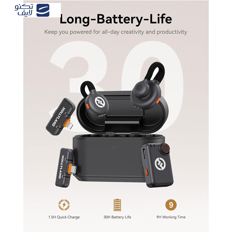 میکروفن بی سیم هالی لند مدل Lark M2S Ultimate Combo با درگاه اتصال USB-C و Lightning و TRS میکروفن بی سیم هالی لند مدل Lark M2S Ultimate Combo با درگاه اتصال USB-C و Lightning و TRS