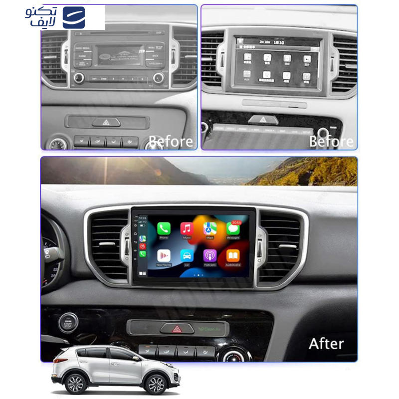 پخش کننده اندروید خودرو مدل Burmester مناسب برای کیا اسپرتیج 2017