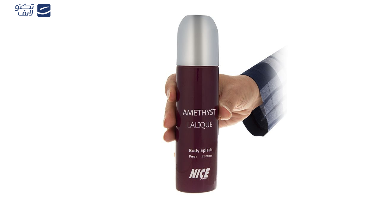 اسپری خوشبو کننده بدن زنانه نایس مدل Amethyst laique حجم 250 میلی لیتر اسپری خوشبو کننده بدن زنانه نایس مدل Amethyst laique حجم 250 میلی لیتر