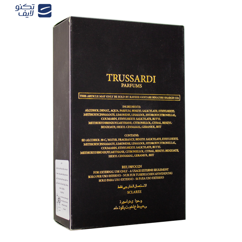 ادو پرفیوم مردانه نایس پاپت مدل Trassardi Uomo حجم 100 میلی لیتر ادو پرفیوم مردانه نایس پاپت مدل Trassardi Uomo حجم 100 میلی لیتر