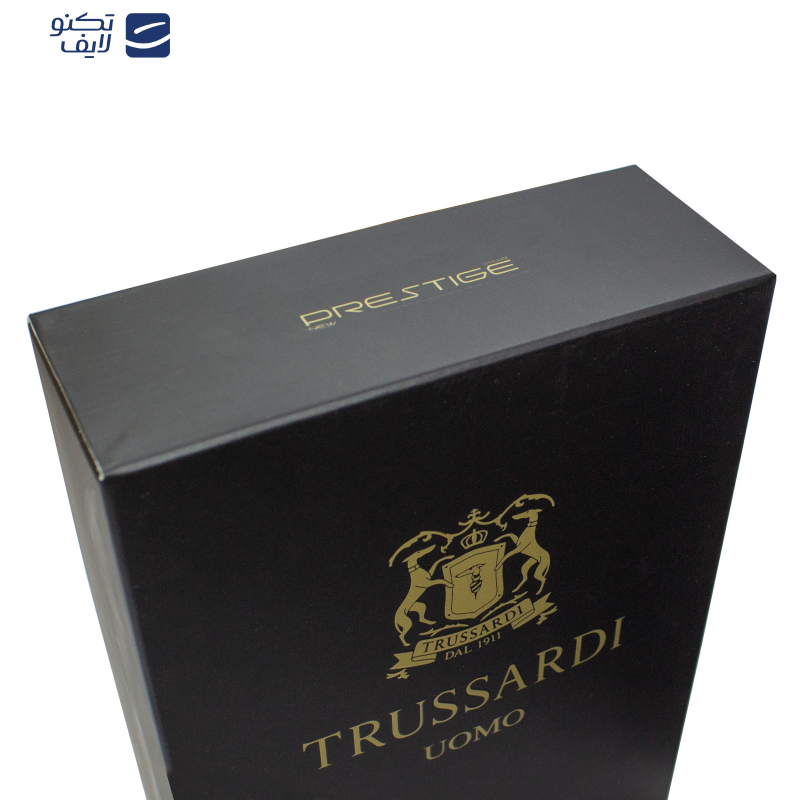 ادو پرفیوم مردانه پرستیژ مدل Trussardi Oumo حجم 100 میلی لیتر ادو پرفیوم مردانه پرستیژ مدل Trussardi Oumo حجم 100 میلی لیتر