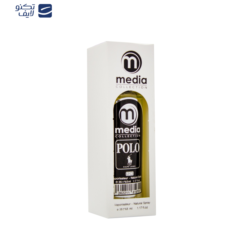 عطر جیبی مردانه مدیا مدل Polo Black حجم 35 میلی لیتر عطر جیبی مردانه مدیا مدل Polo Black حجم 35 میلی لیتر