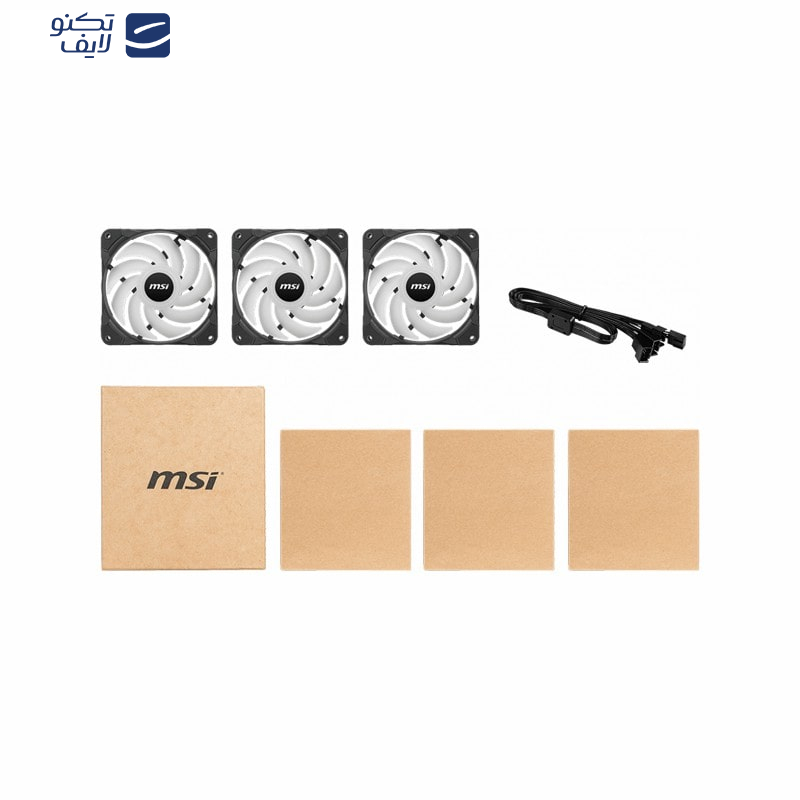 فن کیس ام اس آی مدل MAG MAX F12A-3 BK بسته سه عددی فن کیس ام اس آی مدل MAG MAX F12A-3 BK بسته سه عددی