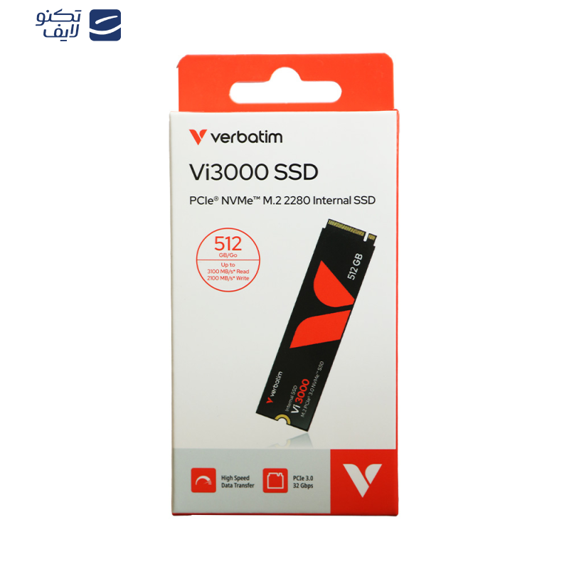 اس اس دی اینترنال PCIe Gen3 x4 ورباتیم مدل Vi3000 ظرفیت 512 گیگابایت