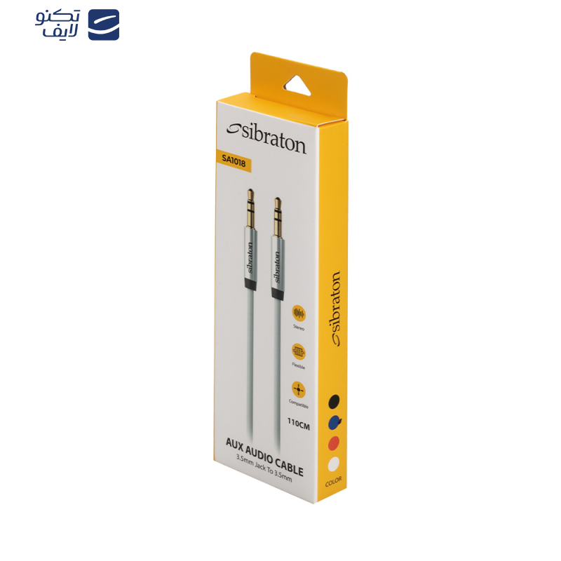 کابل AUX سیبراتون مدل SA1018 طول 1.1 متر کابل AUX سیبراتون مدل SA1018 طول 1.1 متر