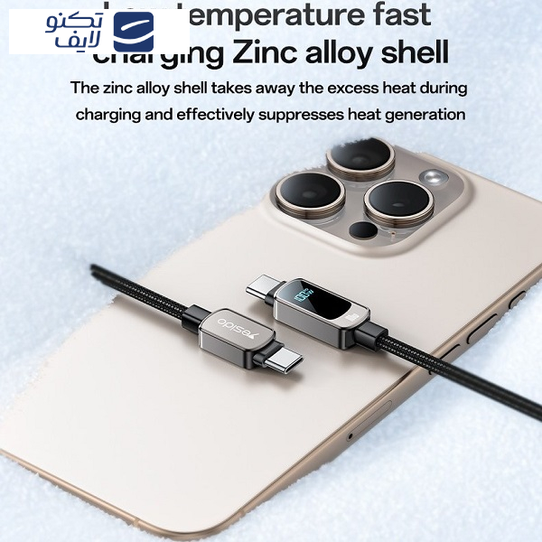 کابل USB-C یسیدو مدل CA179 CC 1.2M طول 1.2 متر کابل USB-C یسیدو مدل CA179 CC 1.2M طول 1.2 متر