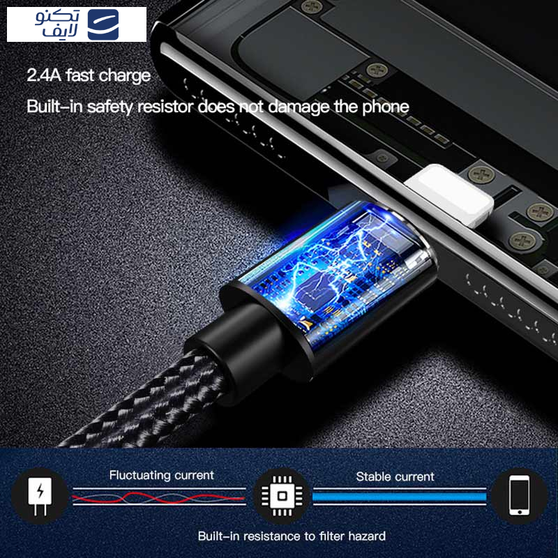 کابل تبدیل USB به لایتنینگ یسیدو مدل CA57 طول 1.2 متر کابل تبدیل USB به لایتنینگ یسیدو مدل CA57 طول 1.2 متر